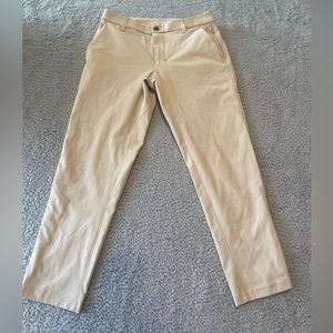 Lululemon Commission Trench (Tan) Classic-Fit Pant Warpstreme Men’s Size 29x28”